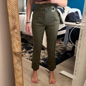 Green khaki pants